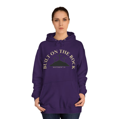 Built on the Rock Unisex College Hoodie