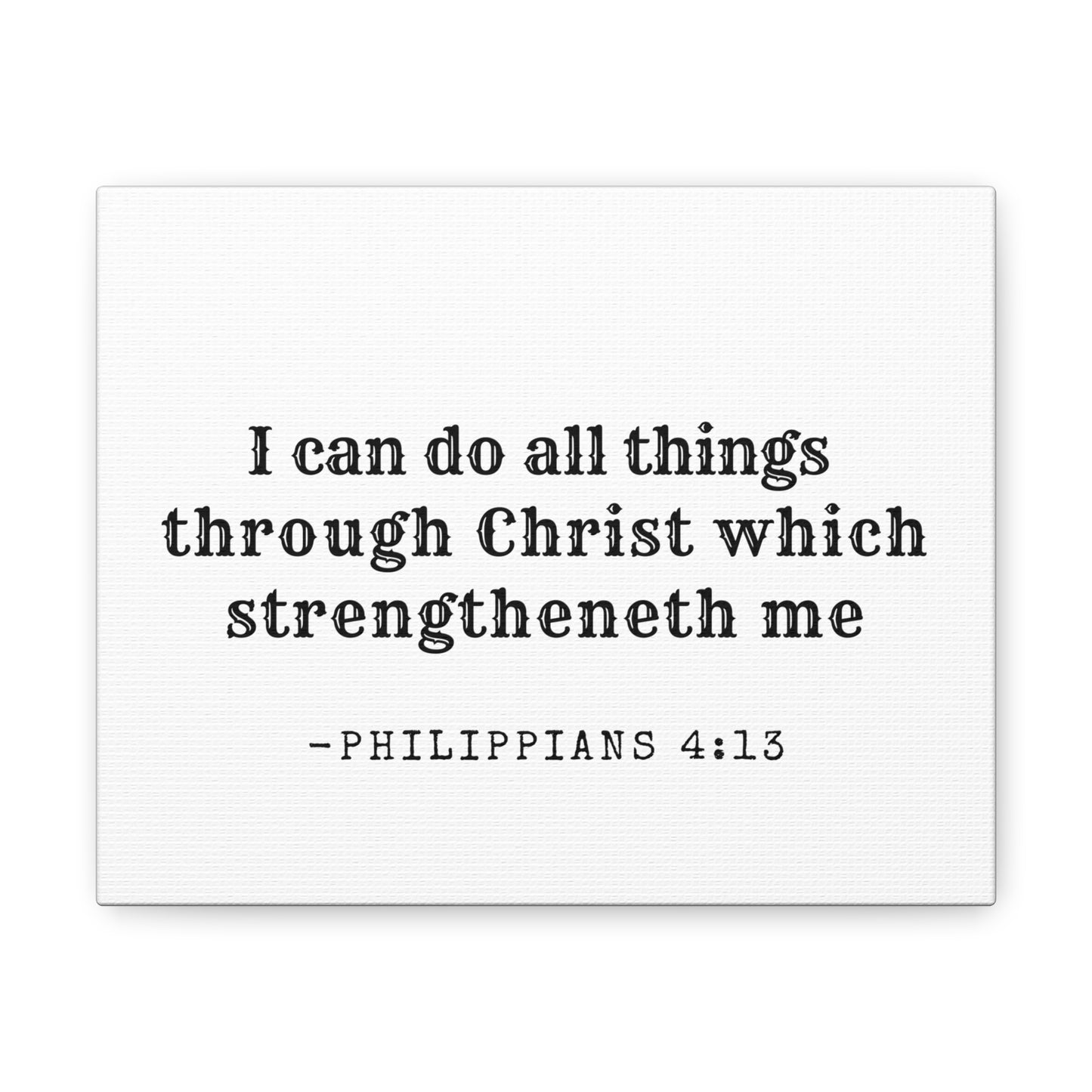 Philippians 4:13 Canvas Wall Art