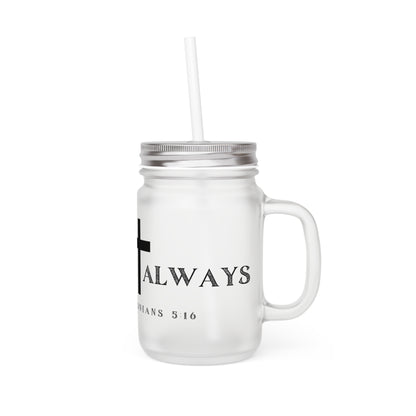 Mason Jar Mug - Rejoice Always