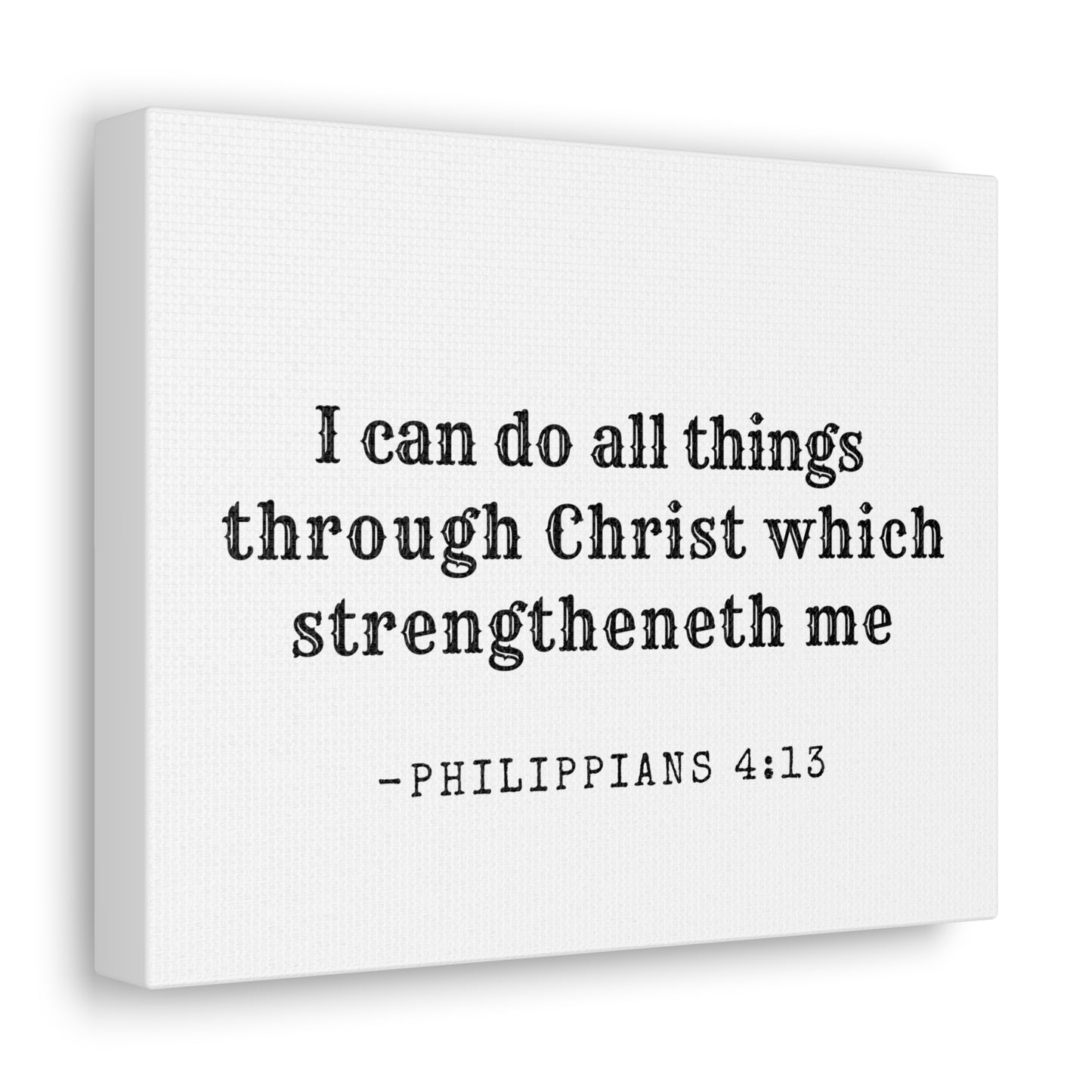 Philippians 4:13 Canvas Wall Art